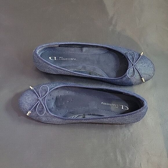 CL BY LAUNDRY BOWKNOT DENIM MATERIALS SLIP-ON WOMEN"S FLAT SHOE - Picture 10 of 16